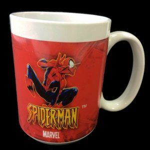 Marvel Spider Man 4" Coffee Mug Cup 12 Oz. Red, White & Blue Sherwood